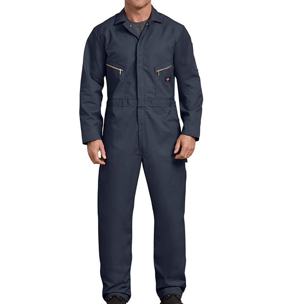 NWT Dickies Men's Twill Deluxe Long Sleeve Coverall Black Size 2XL-R $80 CC007